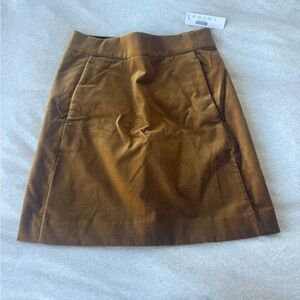 J. Crew Chestnut Brown Suede Mini Skirt